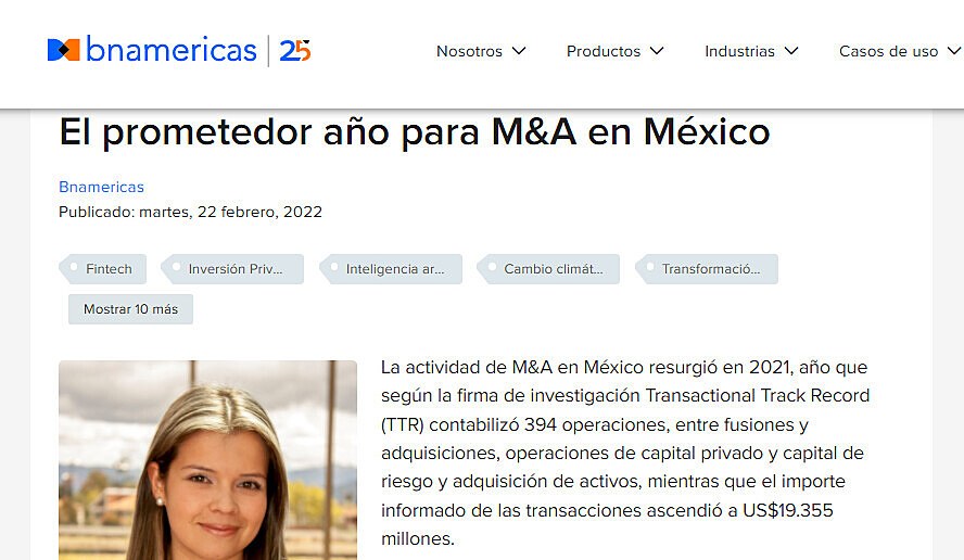 El prometedor ao para M&A en Mxico